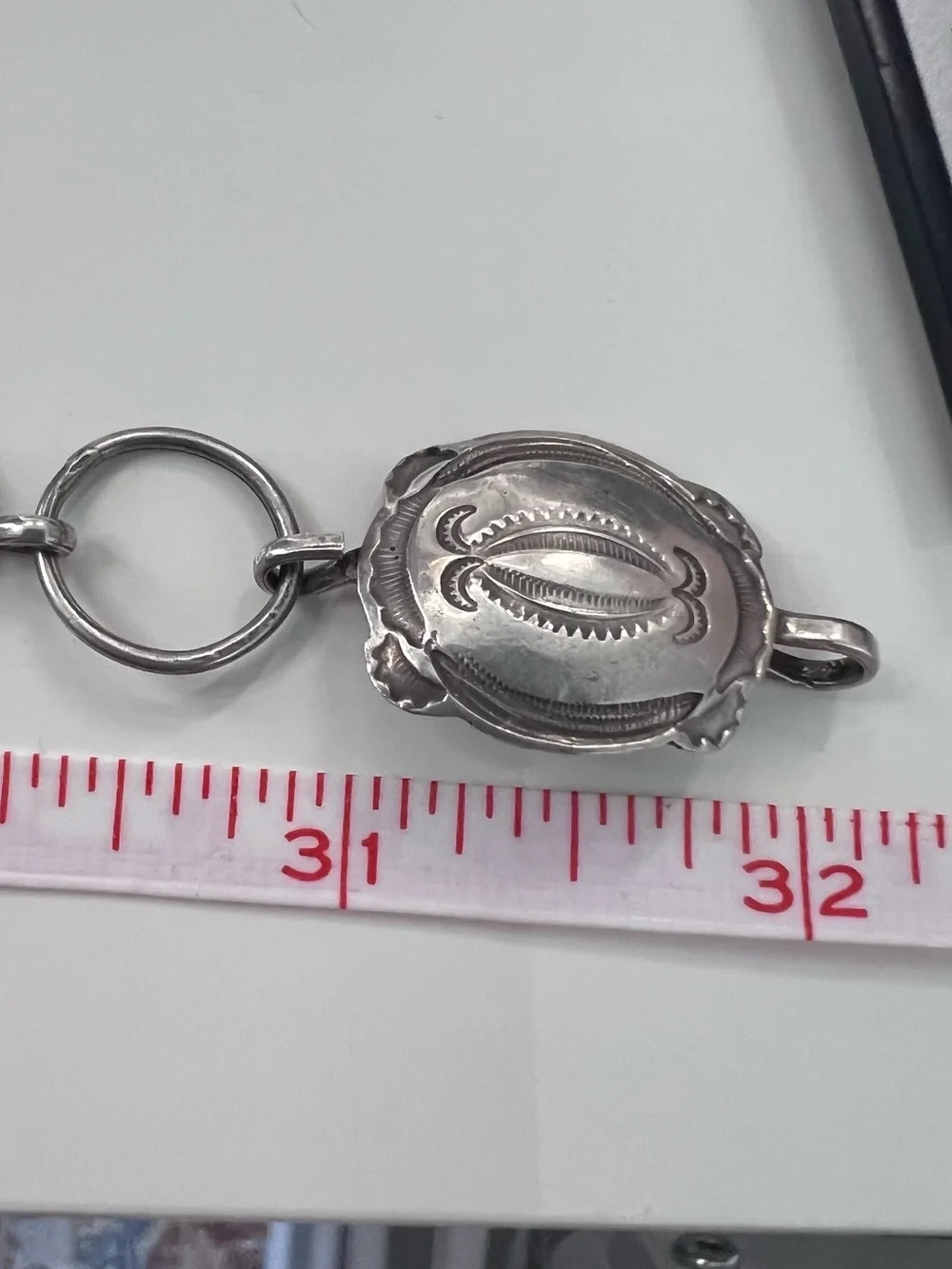 Sterling Silver Concho Belt Necklace